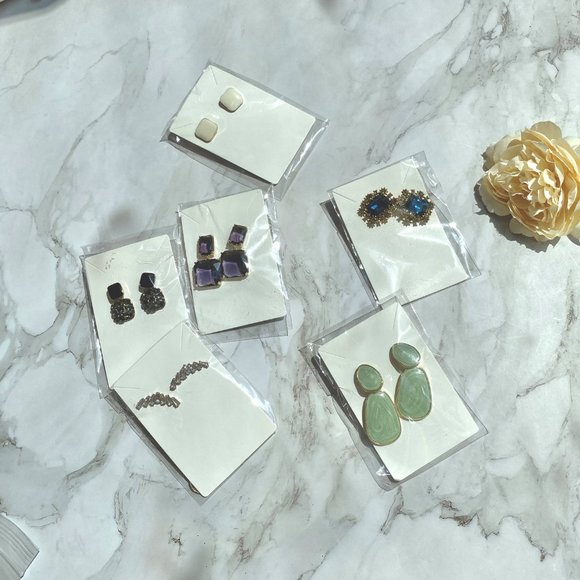 Hottie Couture Women's Love Collection Mixed Stud Earrings - Lot of 6 - Picture 4 of 7